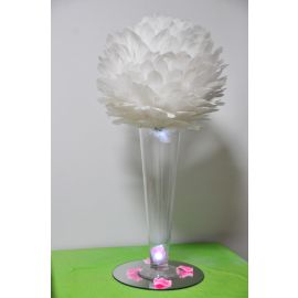 New version! 14 Inches Feather ball/Centerpieces Ball/Large Decorate Balls-White