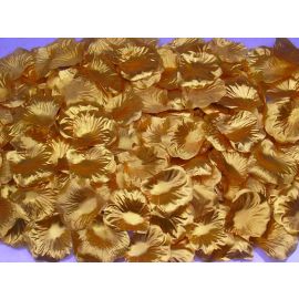 Silk Rose Petals Vase Filler Wedding Decor Table Confetti - Gold 100 pcs
