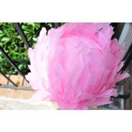 Candy/Baby Pink Premium Feather Pomander/Feather Balls/Rose Balls/Flower Balls/ Ornaments/ 12 Inch
