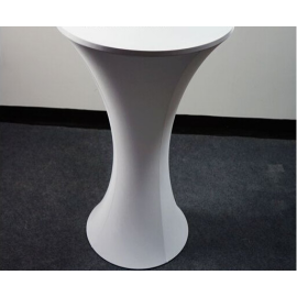 8 pcs Spandex Cocktail Table Covers/Lycra Bistro Table Cover  White Fast Ship from GA, USA