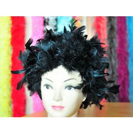 Black Chandelle Feather Wigs  Black Swan Costume WIG