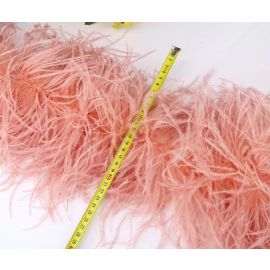 6-ply Blush Pink Peach Ostrich Boa 6 feet 60G