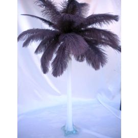 Chocalate Brown Ostrich Feather Centerpieces/Feather Plume Palm Tree 6 Sets