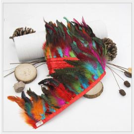 10 Yards Coque Rooster Schlappen Fringe Trims-Mixed Colors