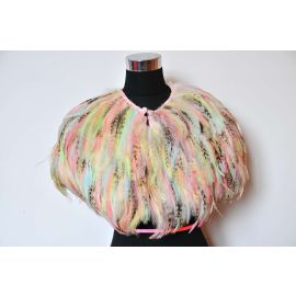 Colorful Feather Shrug Wholesale Only