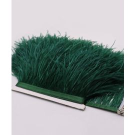Hunter Green Ostrich Feather Trims/Sew On Ostrich Feather Fringe 1 Yard