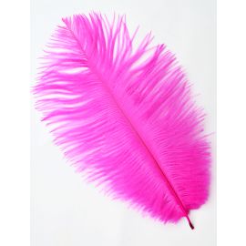 Fuchsia Ostrich Feathers 12-14 inch 100 Pieces