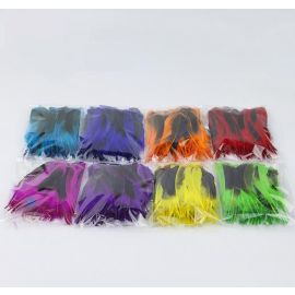 Duck Cosse Feathers Dyed Wild Duck Feathers 100pcs Purple
