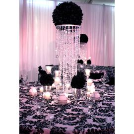 New version! 12 Inches Feather ball/Centerpieces Ball/Large Decorate Balls-Black
