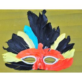 Colorful Feather Masks