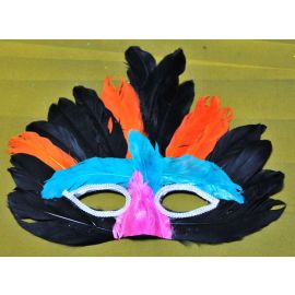 Colorful Feather Masks 4