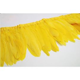 Yellow Goose Pallets Parried Fringe  Sew on Feathers 2 Yards/Piece