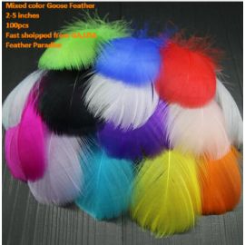 500 Pieces Packed Loose Goose Nagorie Feather Feather Fillers Feather Confetti Assorted Color