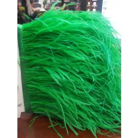Green Ostrich Feather Trims/Sew On Ostrich Feather Fringe 1 Yard