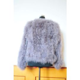 Gray Feather Coat Wholesale Only