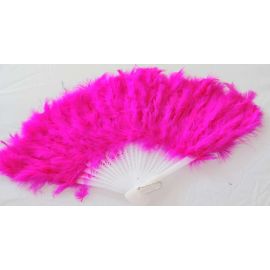 Hot Pink Marabou Fluffy Feather Fans