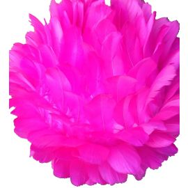 New version! 16 Inches Feather ball/Centerpieces Ball/Large Decorate Balls-Hot Pink