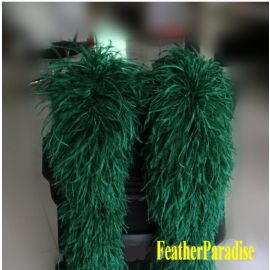 20-ply Snow White Ostrich Boa 6 feet -Customized Color