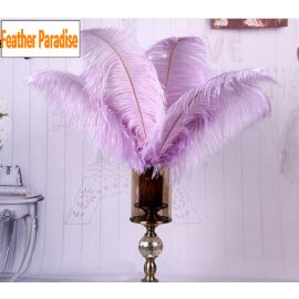 Lavender/Lilac Ostrich Feathers 22-24 inch 12 Pieces