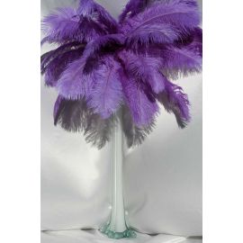 Light Purple Ostrich Feather Centerpieces 6 Sets