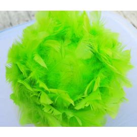 Sale! Premium Feather Balls/ Rose Balls/Flower Balls/Ornaments Lime Green 16 Inch Saint Patrick's Day