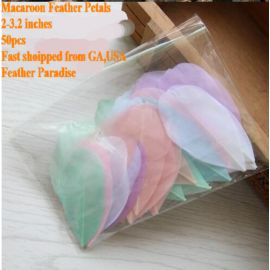 500 Pieces Feather Petals Feather Fillers Feather Confetti Macaroon