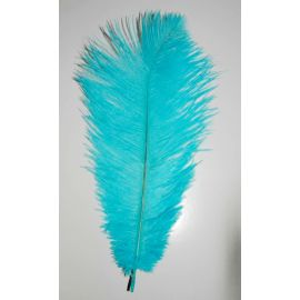 Turquoise Ostrich Feathers 8-10 inch 12 Pieces
