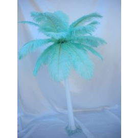 Tiffany Gift Box Ostrich Feather Centerpieces/Feather Plume Palm Tree 6 Sets