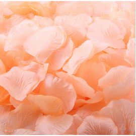 Silk Rose Petals Vase Filler Wedding Decor Table Confetti -  Peach 300 pcs