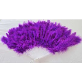 Purple Marabou Fluffy Feather Fans