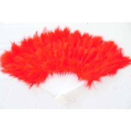 Red Marabou Fluffy Feather Fans