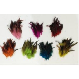50pcs Rooster Schlappen Feather Rooster Tail Coque Tail Feathers-Purple