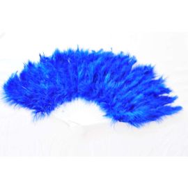 Royal Blue Marabou Fluffy Feather Fans