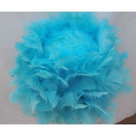 Premium Large Feather Balls/ Rose Balls /Flower Balls/Ornaments Tiffany Blue/Aqua 12 Inch (Style II)