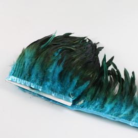 1 Yard Coque Rooster Schlappen Fringe Trims-Turquoise
