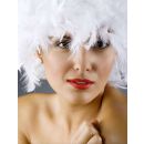 White Chandelle Feather Wig/Halloween Wig