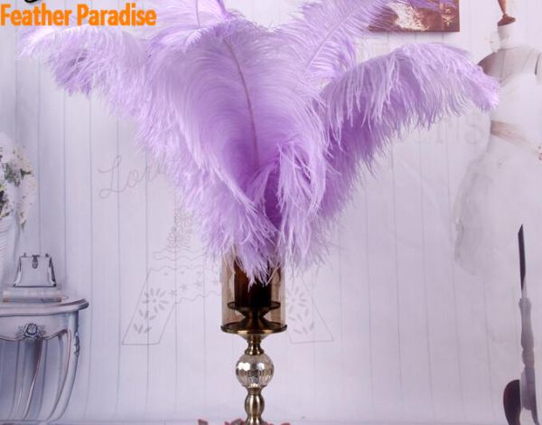 Purple Ostrich Feathers, 10 Pieces, 6-8 Inches, Fall Halloween