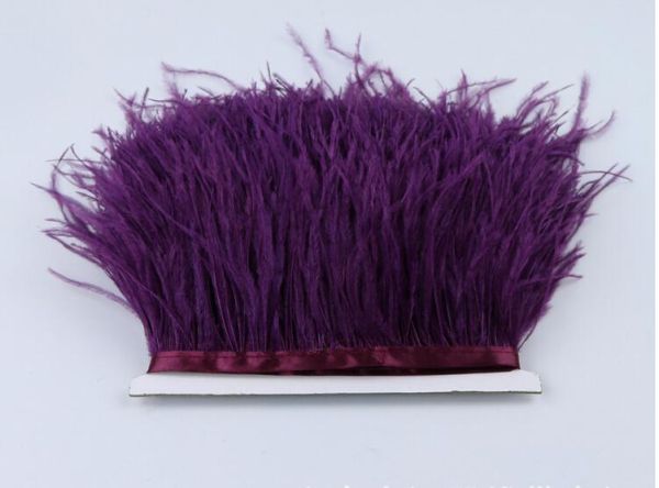 Purple/lilac ostrich feather fringe - Lace To Love