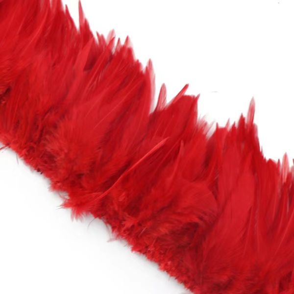 Goose Pallet Feathers 6-8 inch - 12 PC - Red